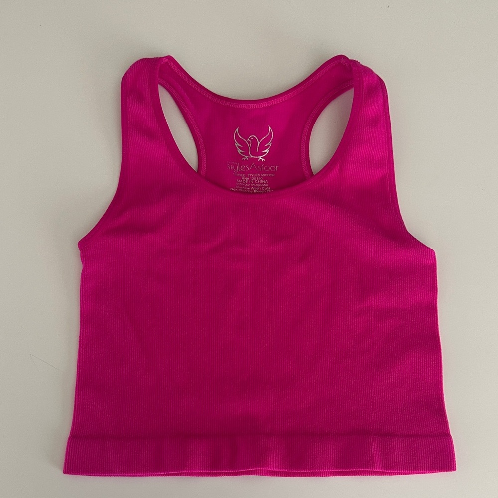 Pink Racerback Tank Top
